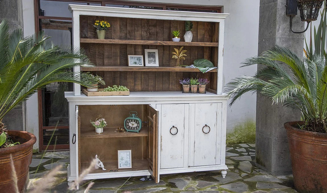 decor your space & deal with storage issues with style from Crafters and Weavers`s China Cabinet