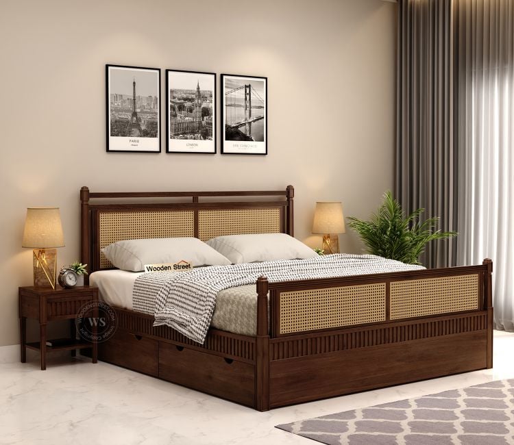 wooden bed design
