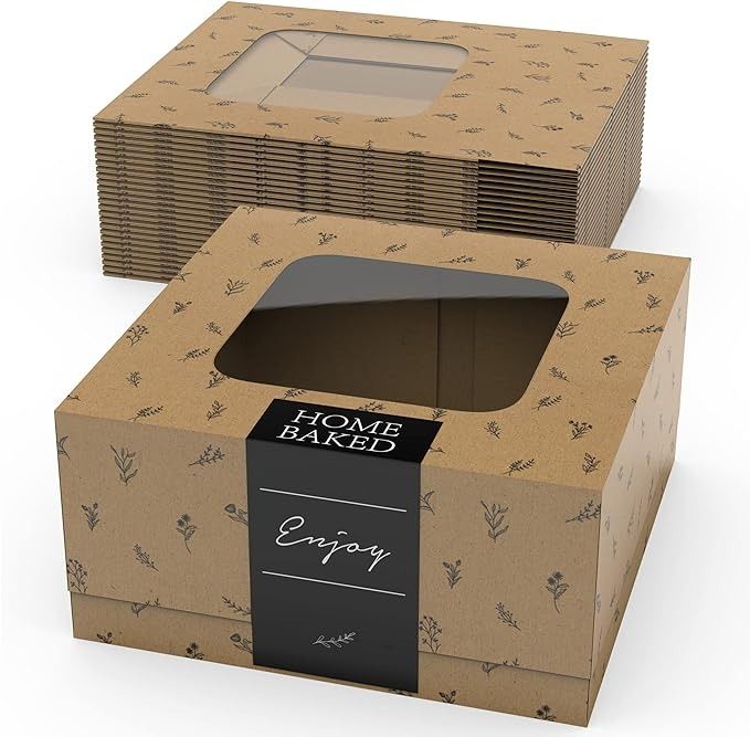 Custom bakery boxes with window