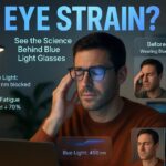 eye strain blue glasses
