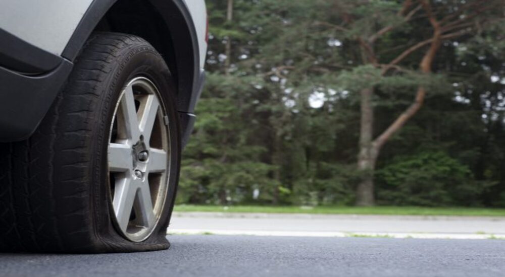 side tyre damage